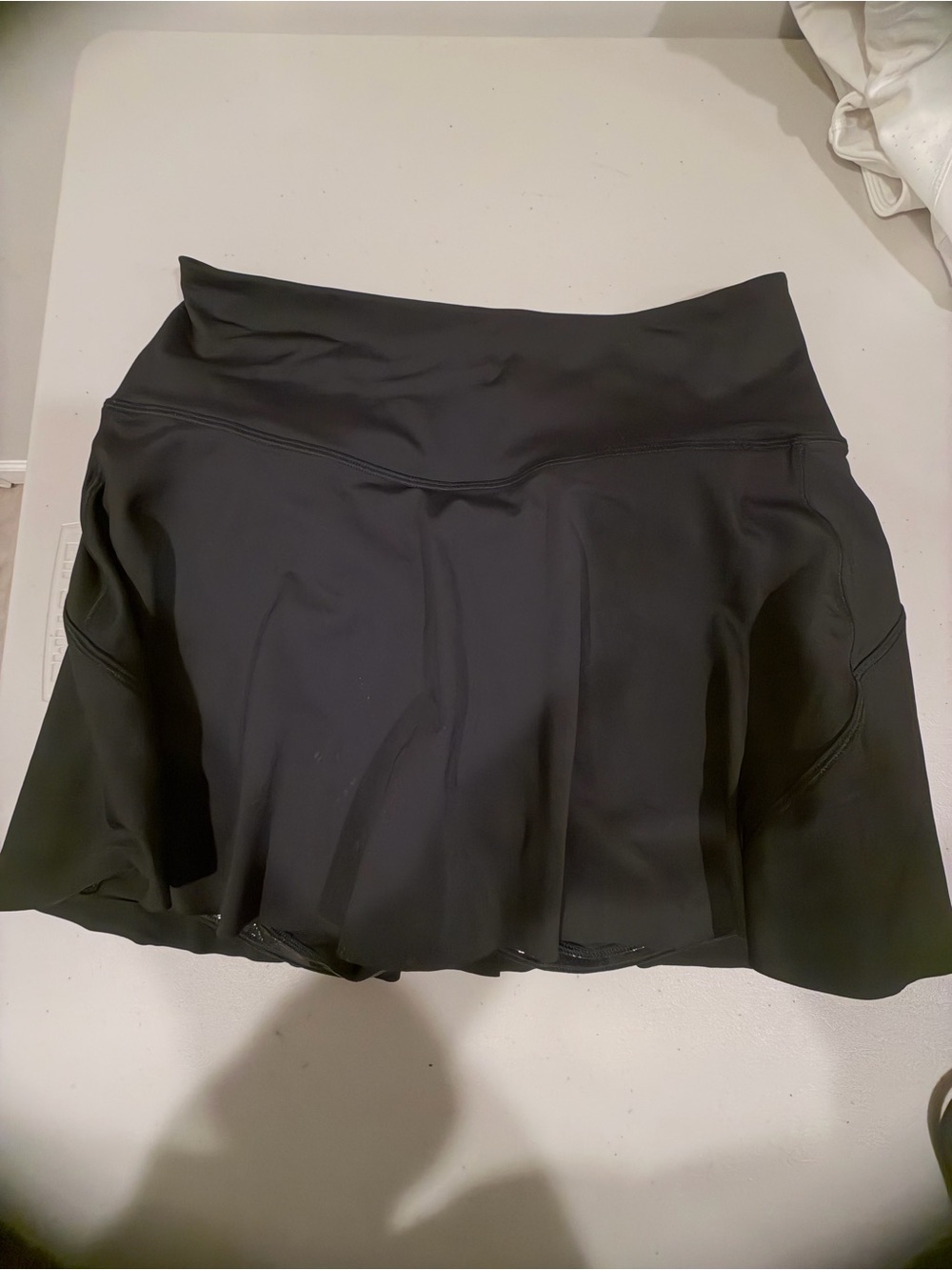 Athleta Black and White Tennis Skirt with Built-In Shorts